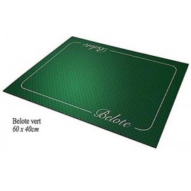 TAPIS CARTES BELOTE COEUR DE PIQUE VERT 40X60CM EXCELLENCE-LiloJouets-Magasins jeux et jouets dans Morbihan en Bretagne