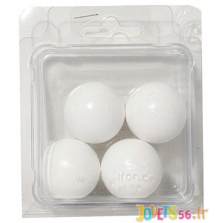 4 BALLES PLASTIQUE POUR BABYFOOT 34MM-15GR-LiloJouets-Magasins jeux et jouets dans Morbihan en Bretagne