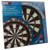 CIBLE PLASTIQUE 48CM AVEC 6 FLECHETTES POINTES NYLON-LiloJouets-Magasins jeux et jouets dans Morbihan en Bretagne