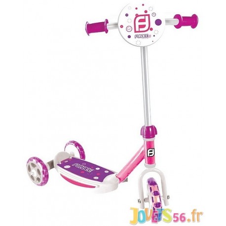 TROTTINETTE ROSE ET MAUVE 3 ROUES FUNBEE-LiloJouets-Magasins jeux et jouets dans Morbihan en Bretagne