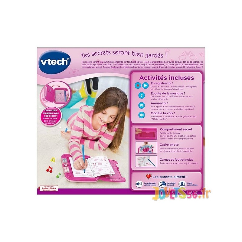 Agenda électronique Vtech Kidisecrets Selfie Music Rose - Autre jeux  éducatifs et électroniques - Achat & prix