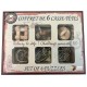 Coffret retro 6 casse tetes bois et metal-lilojouets-magasins jeux et jouets dans morbihan en bretagne