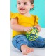 Balle oball classique 10cm bleu vert-lilojouets-magasins jeux et jouets dans morbihan en bretagne