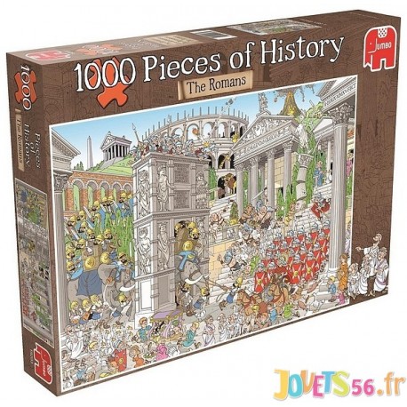 PUZZLE DESSIN HISTOIRE ROMAINE 1000 PIECES-LiloJouets-Magasins jeux et jouets dans Morbihan en Bretagne
