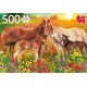 Puzzle chevaux dans la prairie 500 pieces-lilojouets-magasins jeux et jouets dans morbihan en bretagne