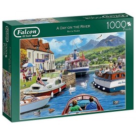 PUZZLE UN JOUR SUR LA RIVIERE 1000 PIECES-LiloJouets-Magasins jeux et jouets dans Morbihan en Bretagne