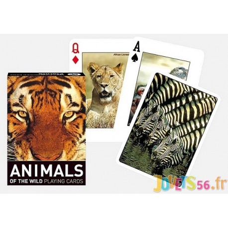 JEU 54 CARTES ANIMAUX SAUVAGES-LiloJouets-Magasins jeux et jouets dans Morbihan en Bretagne