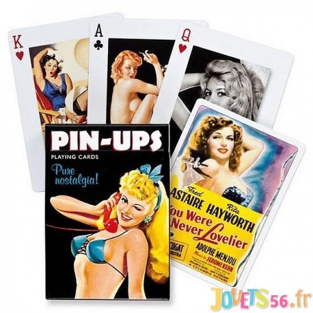 JEU 54 CARTES PIN UPS-LiloJouets-Magasins jeux et jouets dans Morbihan en Bretagne