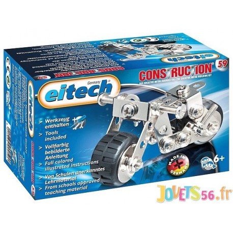 KIT MOTO METAL 65 PIECES CONSTRUCTIONS METALLIQUES-LiloJouets-Magasins jeux et jouets dans Morbihan en Bretagne