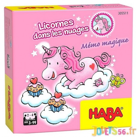 JEU LICORNES DANS LES NUAGES MEMO MAGIQUE-LiloJouets-Magasins jeux et jouets dans Morbihan en Bretagne