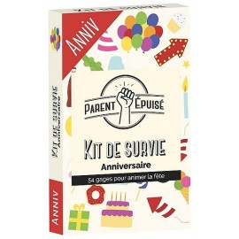 JEU ANNIVERSAIRE PARENT EPUISE KIT DE SURVIE-LiloJouets-Magasins jeux et jouets dans Morbihan en Bretagne