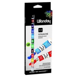 BOITE 12 TUBES GOUACHE 12ML-LiloJouets-Magasins jeux et jouets dans Morbihan en Bretagne