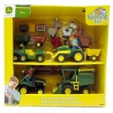 MAXI COFFRET AMUSONS NOUS A LA FERME - TRACTEUR ENGINS FIGURINES