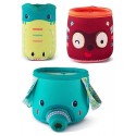 PACK 3 GOBELETS DE BAIN TISSU - GAMME JUNGLE
