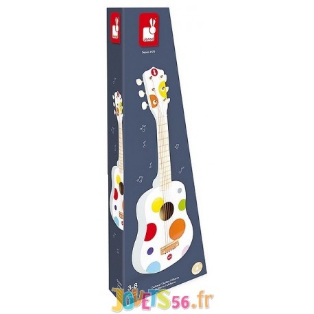 GUITARE CONFETTI  64CM AVEC CORDES METALLIQUES-LiloJouets-Magasins jeux et jouets dans Morbihan en Bretagne