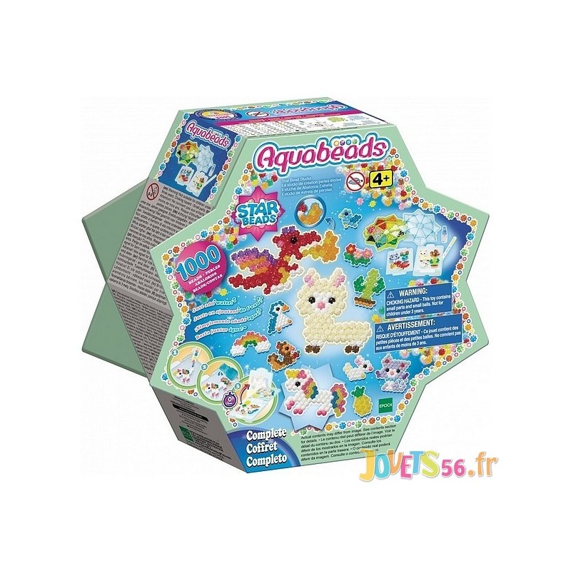 Kit créatif Aquabeads - Recharge amis animaux - Perles à eau