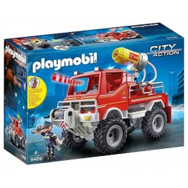 9466 CAMION 4X4 POMPIER ET LANCE EAU PLAYMOBIL CITY ACTION-LiloJouets-Morbihan-Bretagne