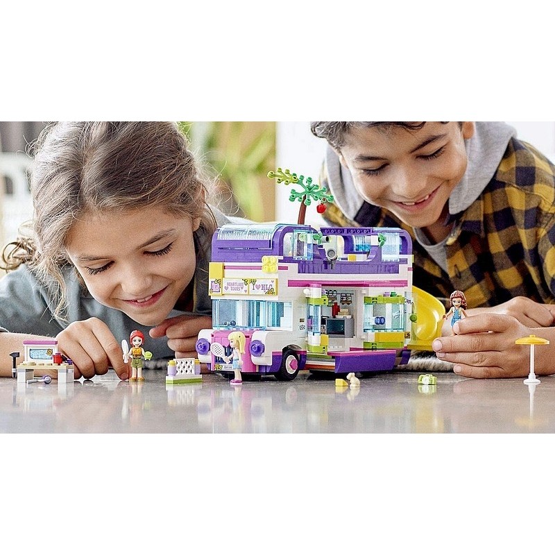 LEGO 41395 Friends Le Bus de l'amitié : : Jeux et Jouets