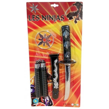 ACCESSOIRES NINJA 3 PIECES-LiloJouets-Morbihan-Bretagne