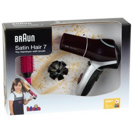 SECHE-CHEVEUX BRAUN SATIN HAIR AVEC BROSSE-LiloJouets-Morbihan-Bretagne