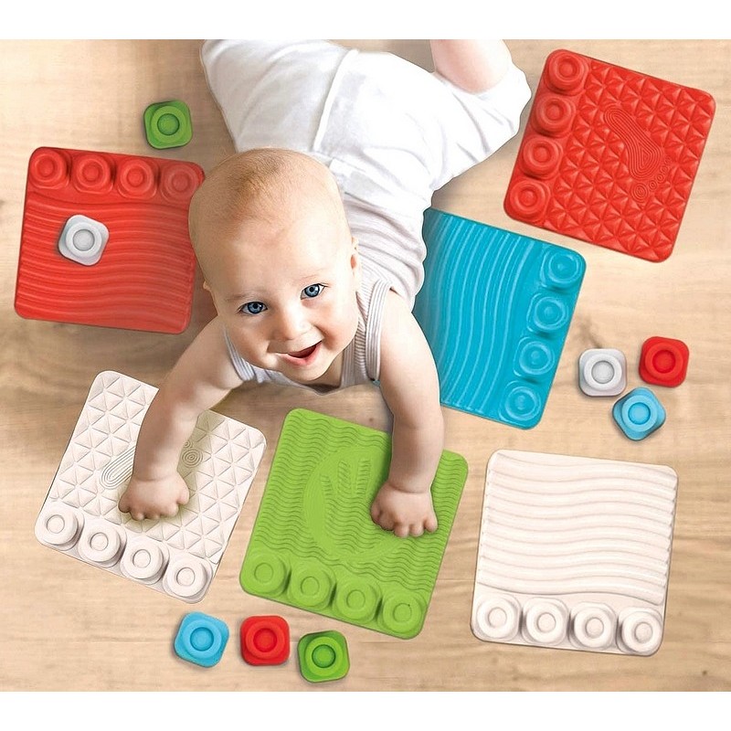 Tapis sensoriels avec blocs de construction soft clemmy 