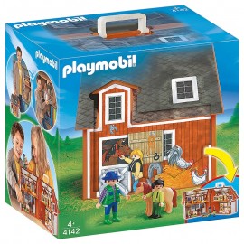 4142 FERME TRANSPORTABLE PLAYMOBIL COUNTRY-LiloJouets-Morbihan-Bretagne