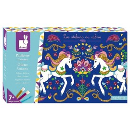 COFFRET PAILLETTES LICORNES 3 TABLEAUX ATELIERS DU CALME-LiloJouets-Morbihan-Bretagne