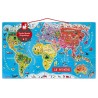 PANNEAU PUZZLE MONDE MAGNETIQUE 70X43CM-LiloJouets-Morbihan-Bretagne