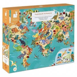 PUZZLE EDUCATIF LES DINOSAURES 200 PIECES-LiloJouets-Morbihan-Bretagne