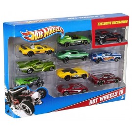 COFFRET 10 VOITURES HOT WHEELS ASST-LiloJouets-Morbihan-Bretagne