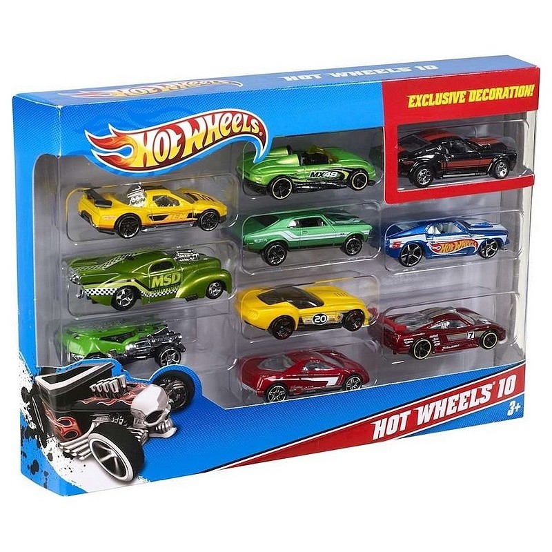 Hot Wheels Coffret De 10 Véhicules