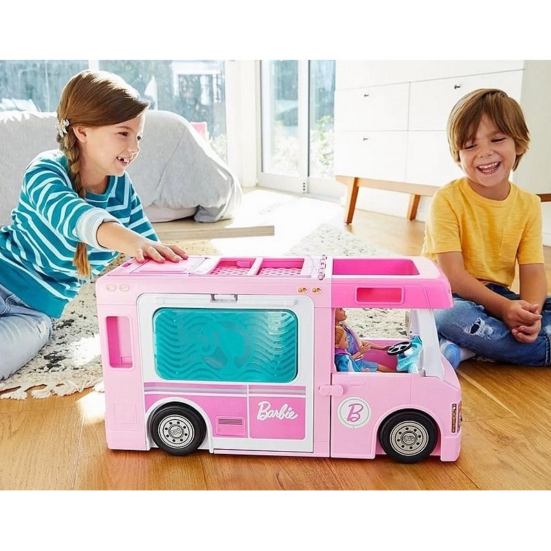 Camping car de rêve 3 en 1 BARBIE : le jouet à Prix Carrefour