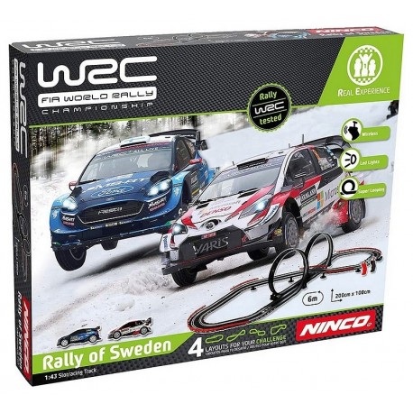 CIRCUIT VOITURES WRC SWEDEN 6M AVEC 2 VOITURES-LiloJouets-Morbihan-Bretagne