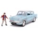 Voiture ford anglia 1959 1.24e avec figurine harry potter-lilojouets-morbihan-bretagne