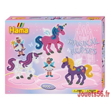 LES CHEVAUX MAGIQUES PERLES HAMA MIDI -jouets-sajou-56