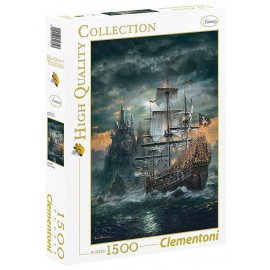 PUZZLE BATEAU PIRATE 1500 PIECES -LiloJouets-Morbihan-Bretagne