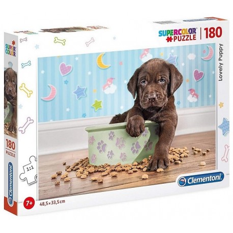 PUZZLE CHIOT 180 PIECES SUPERCOLOR-LiloJouets-Morbihan-Bretagne