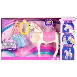 CHEVAL MERVEILLEUX AVEC BARBIE POUPEE 30CM-LiloJouets-Morbihan-Bretagne