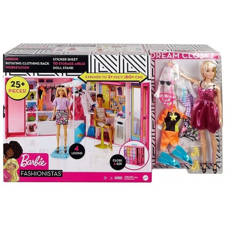 DRESSING DELUXE AVEC POUPEE BARBIE 30CM-LiloJouets-Morbihan-Bretagne