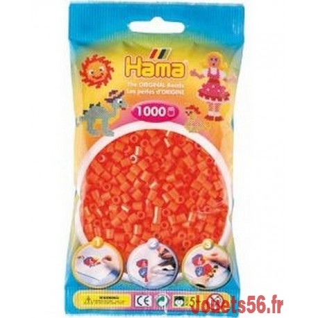 SACHET 1000 PERLES HAMA ORANGE-jouets-sajou-56