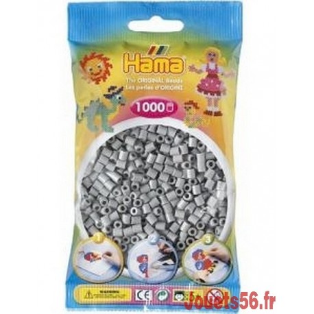 SACHET 1000 PERLES HAMA GRIS-jouets-sajou-56
