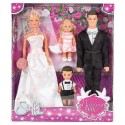 FAMILLE MARIAGE STEFFI LOVE 4 POUPEES