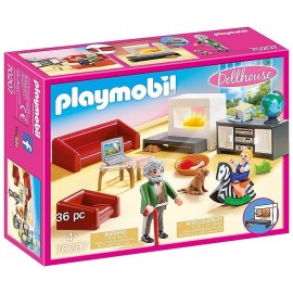 70207 SALON AVEC CHEMINEE PLAYMOBIL DOLLHOUSE-LiloJouets-Morbihan-Bretagne