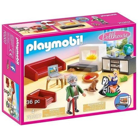 70207 SALON AVEC CHEMINEE PLAYMOBIL DOLLHOUSE-LiloJouets-Morbihan-Bretagne