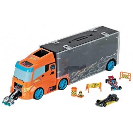 CAMION DE TRANSPORT 40CM AVEC 3 VOITURES HOT WHEELS-LiloJouets-Morbihan-Bretagne