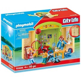 70308 COFFRE GARDERIE PLAYMOBIL CITY LIFE-LiloJouets-Morbihan-Bretagne