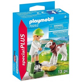 70252 VETERINAIRE ET VEAU PLAYMOBIL SPECIAL PLUS-LiloJouets-Morbihan-Bretagne