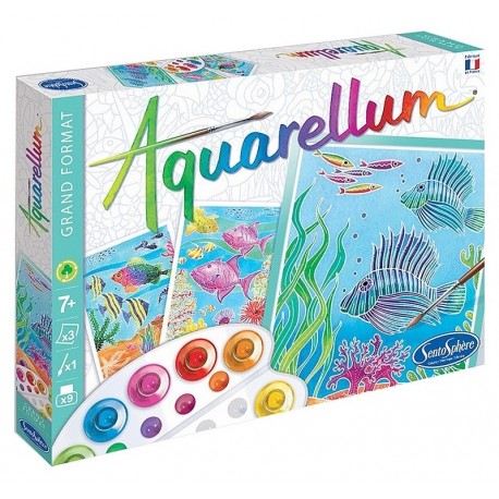 AQUARELLUM FONDS CORALIENS GRAND FORMAT-LiloJouets-Morbihan-Bretagne