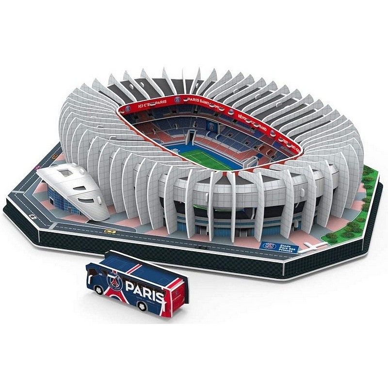 Parc des Princes en mini briques à monter similaire LEGO PSG supporters  maillot