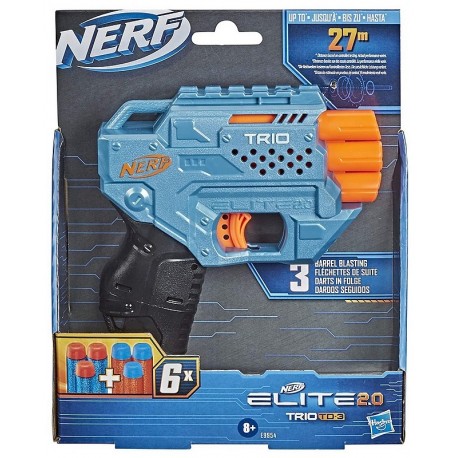 PISTOLET TRIO TD3 NERF ELITE 2.0 AVEC 6 FLECHETTES-LiloJouets-Morbihan-Bretagne